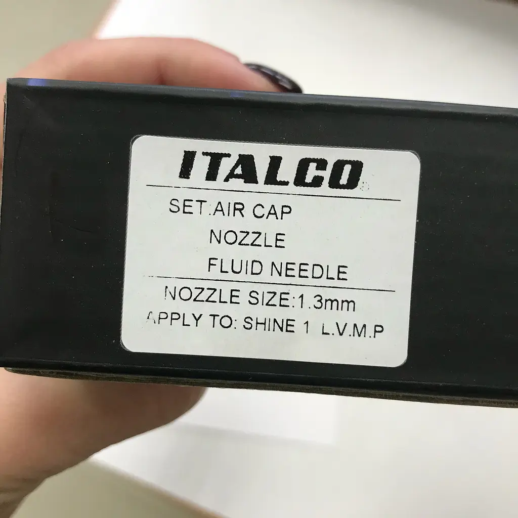 Комплект форсунки змінний 1.3 мм для фарбопультів Shine LVMP NS-LM Italco hoz0006746 - фото 4