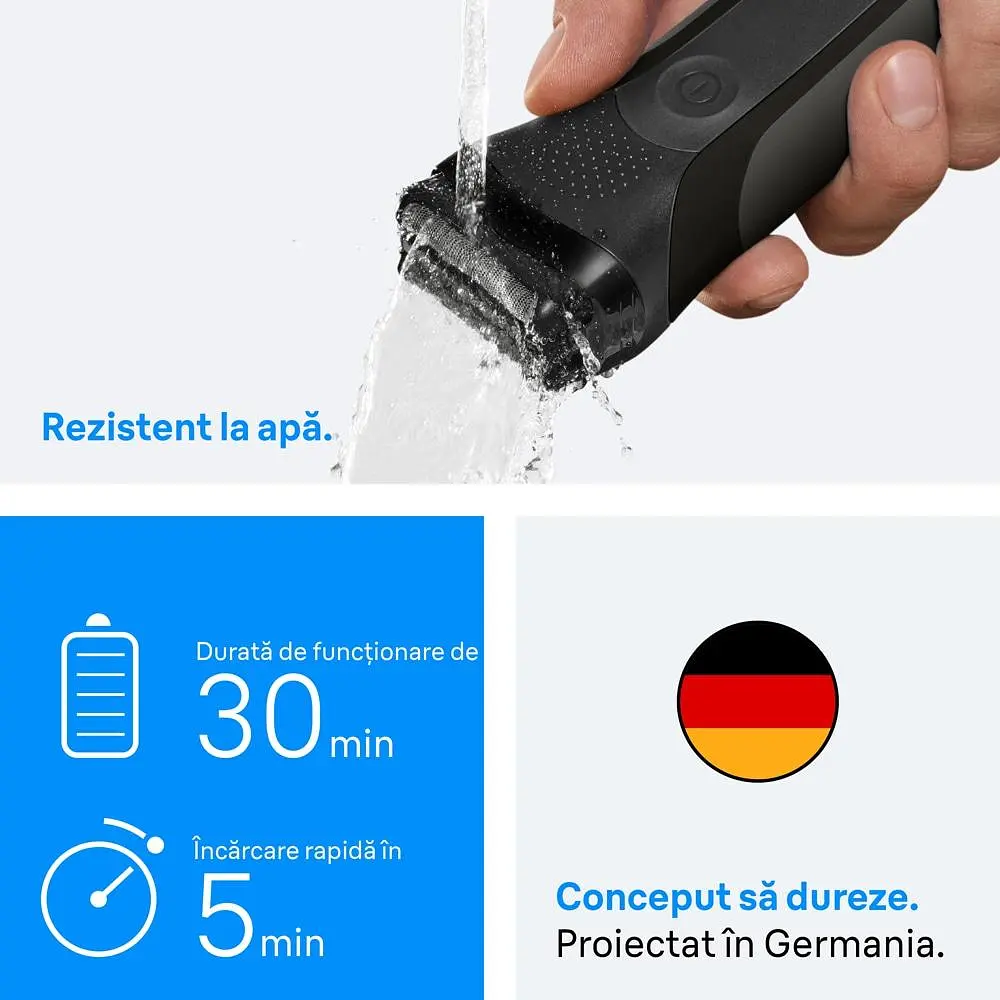 Електро Бритва BRAUN 300S Red. Тип гоління: сухе / акумулятор / Час автономної роботи: 45 хв / - фото 4