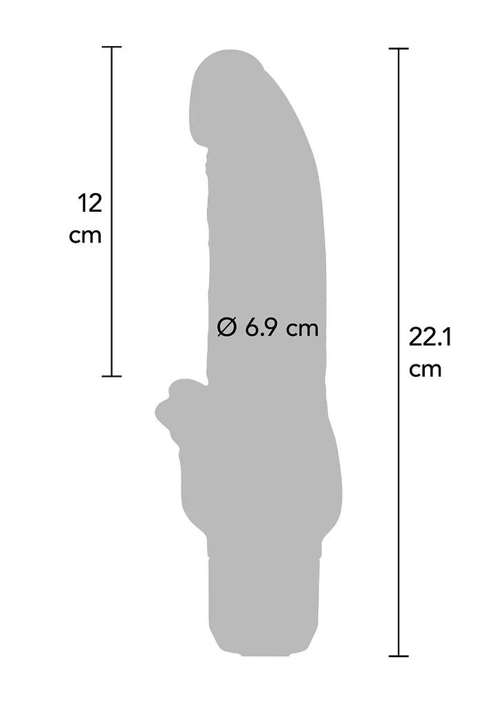Вібро-стимулятор ToyJoy Classic Stim 22.1 см (чорний) - фото 6