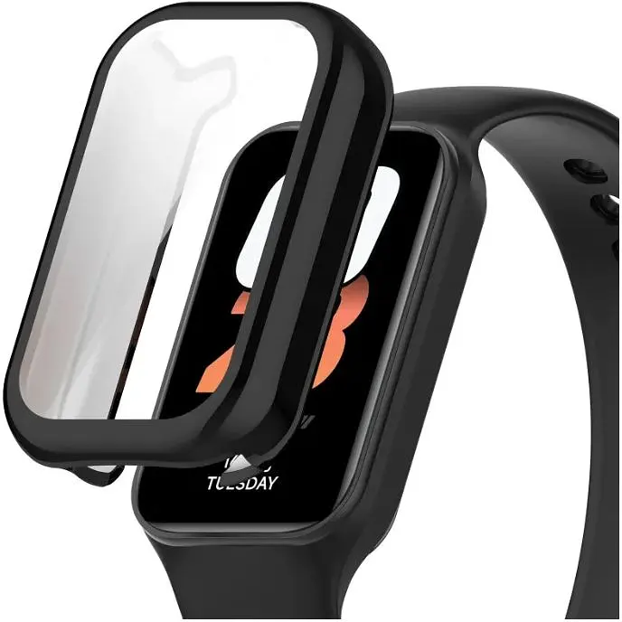 Чохол-накладка DK для Xiaomi Redmi Smart Band 2 Silicone Face Case (017304) (black) - фото 2
