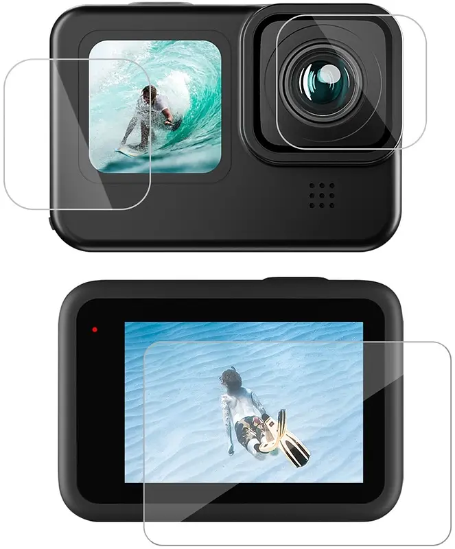 Захисне скло комплект 3 шт для GoPro HERO 10 BeWatch (12203GO10) - фото 4