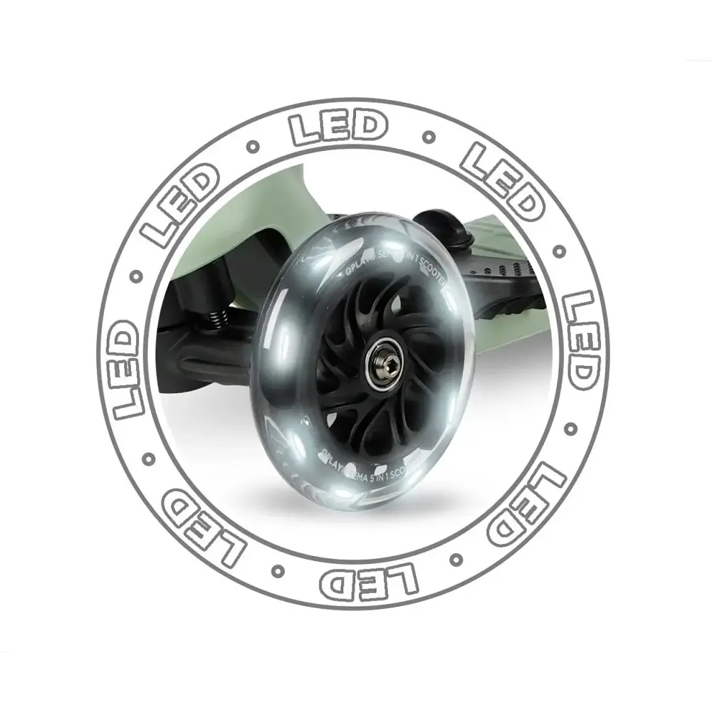 Самокат триколісний дитячий 5 в 1 Sema Pro Green (ST-004SemaProGeeen) - фото 10