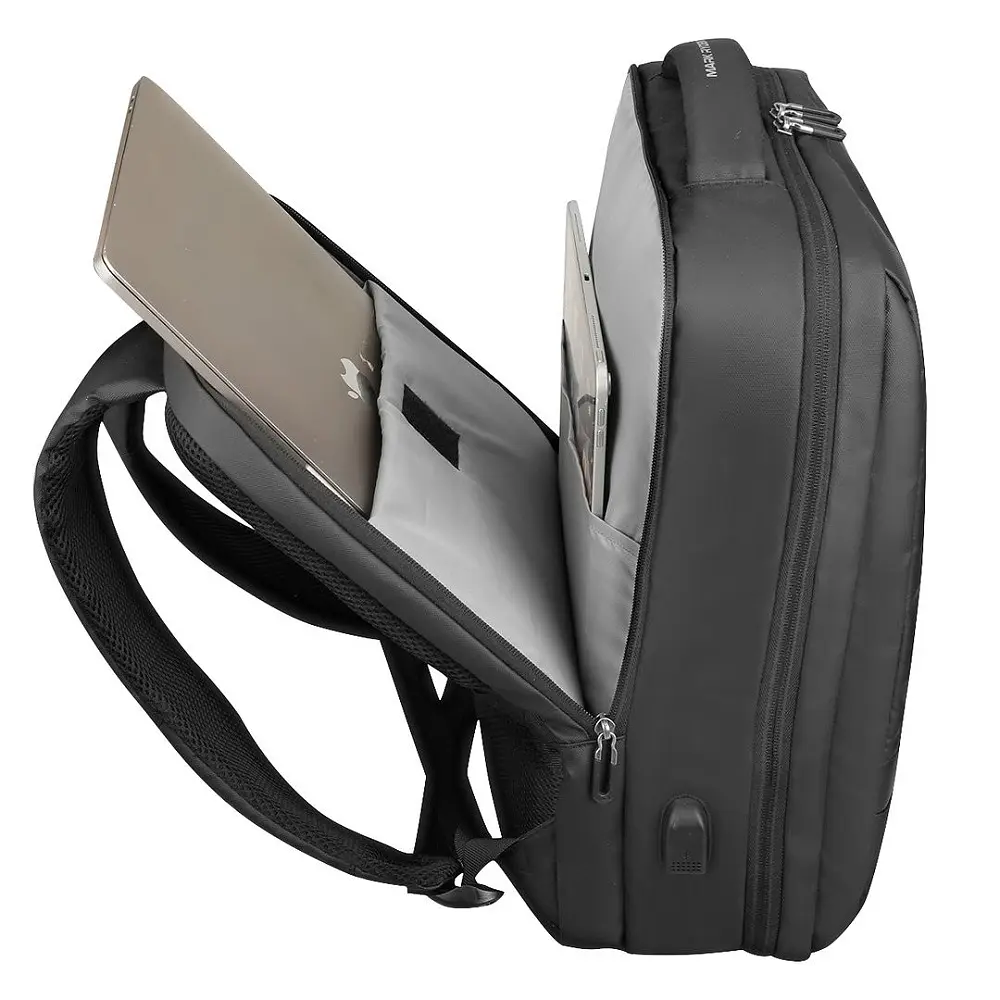 Дорожный рюкзак для ноутбука Mark Ryden MR9668SJ 15,6 дюймов с USB-портом Черный - фото 7