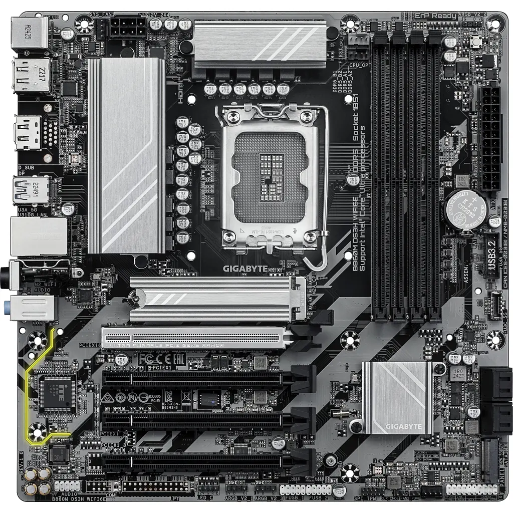 Материнська плата GIGABYTE B860M DS3H WIFI6E