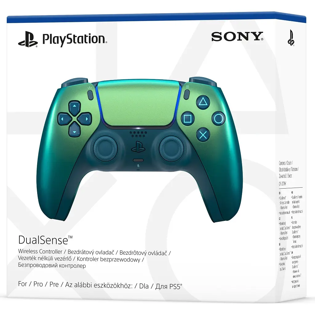 Геймпад Sony Playstation DualSense Bluetooth PS5 Chrome Teal (1000044474) - фото 5