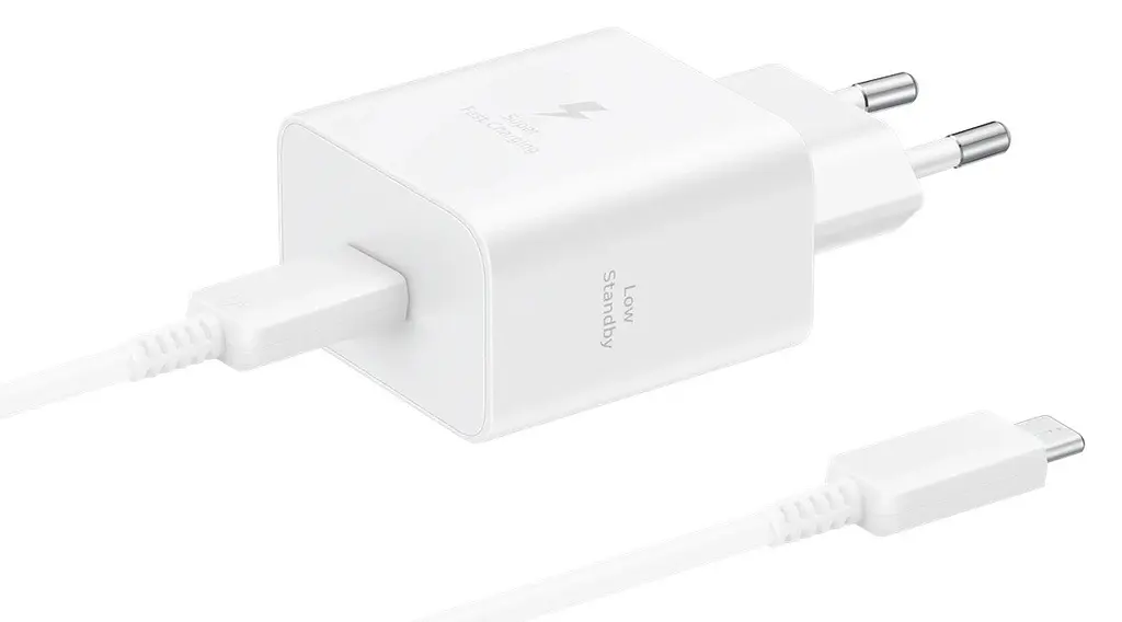 Мережевий зарядний пристрій Samsung 45W Compact Power Adapter (w C to C Cable) EP-T4511XWEGEU Білий (7194664) - фото 3