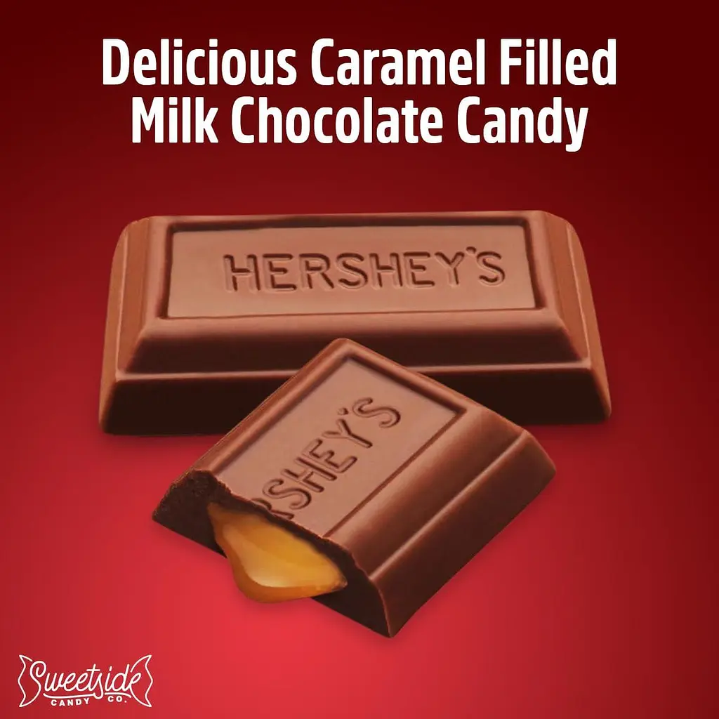 Шоколадні цукерки Hershey's Zero Sugar Caramel Filled Chocolate Candy 85г - фото 7