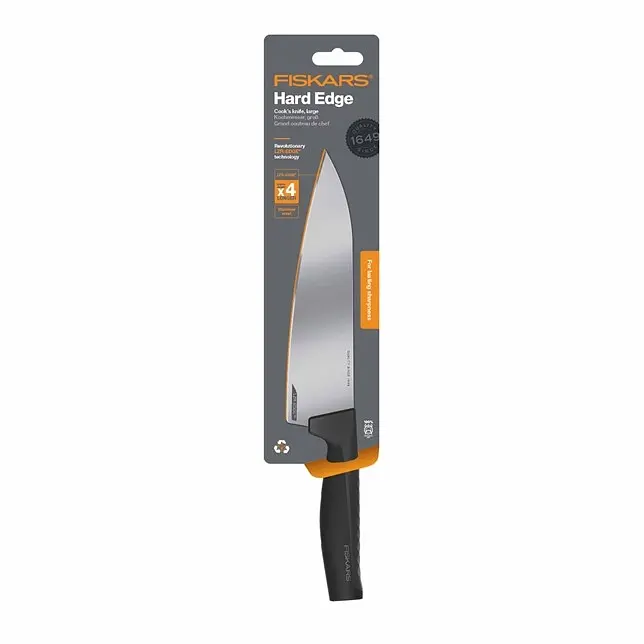 Ніж для шеф-кухаря великий Fiskars Hard Edge 20 см (1051747) - фото 5