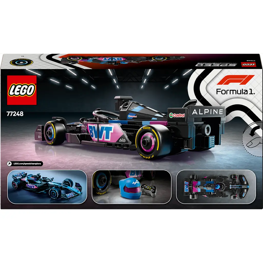 Конструктор LEGO Speed ​​Champions Автомобиль для гонки BWT Alpine F1 Team A524, 258 деталей (77248) - фото 15