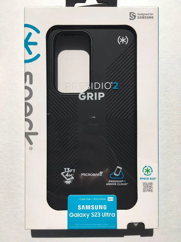 Оригінальний протиударний чохол для Samsung Galaxy S23 Ultra Speck Presidio2 Grip Black 150344-D143 - фото 2