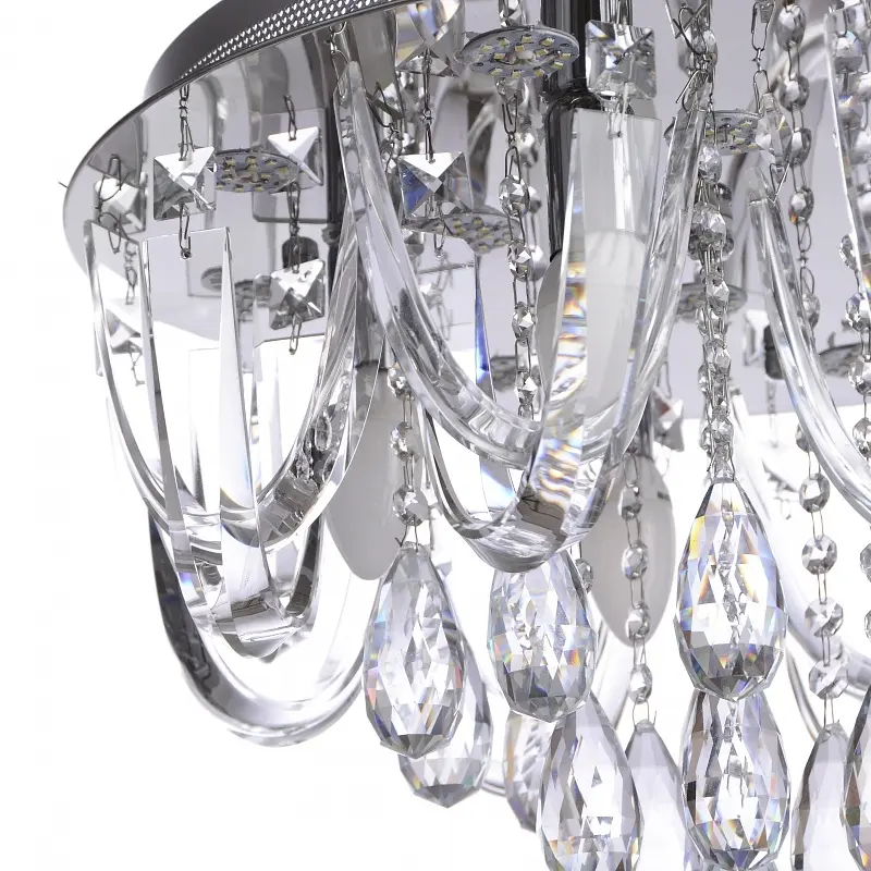 Люстра потолочная Brille хрустальная с подсветкой LED E14 45W Glass (BR-01 454С/9) - фото 2