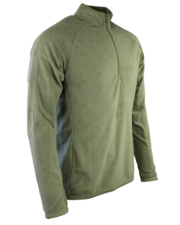 Флисовая кофта Kombat UK Alpha Mid-Layer Fleece M Оливковая (1000-kb-amlf-olgr-m) - фото 2