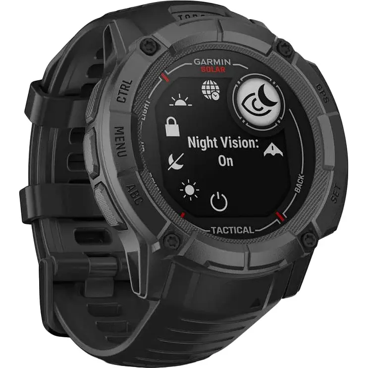 Смарт-годинник Garmin Instinct 2X Solar-Tactical Edition Black (010-02805-13/03) - фото 7