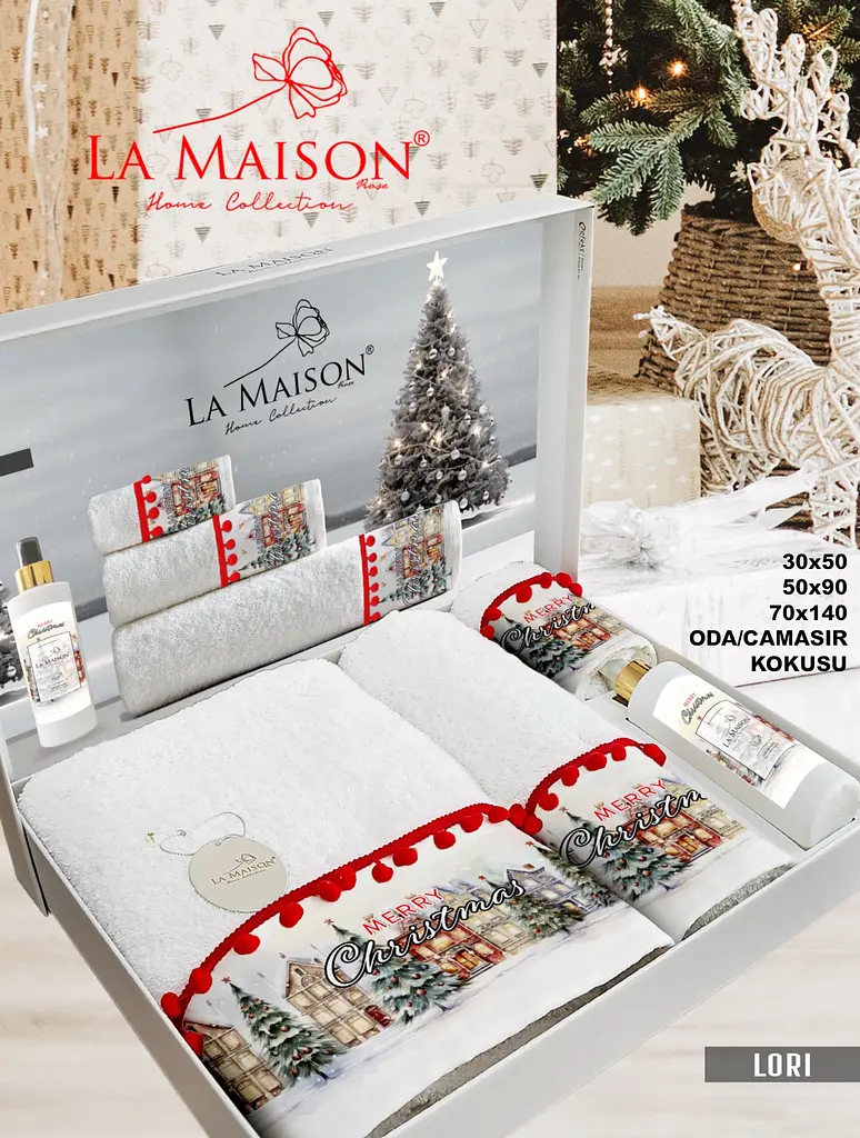 Подарочный набор полотенец с парфюмерией La Maison Lori pbe0051107 - фото 4