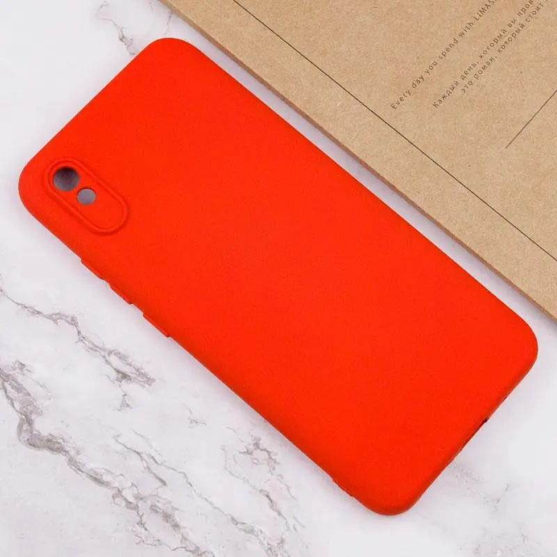 Чохол TPU GETMAN Liquid Silk Full Camera для Xiaomi Redmi 9A Червоний / Red - фото 3