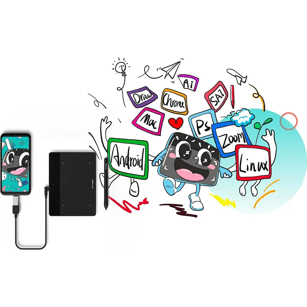 Графічний планшет XP-Pen Deco Fun L Red [104184] - фото 6