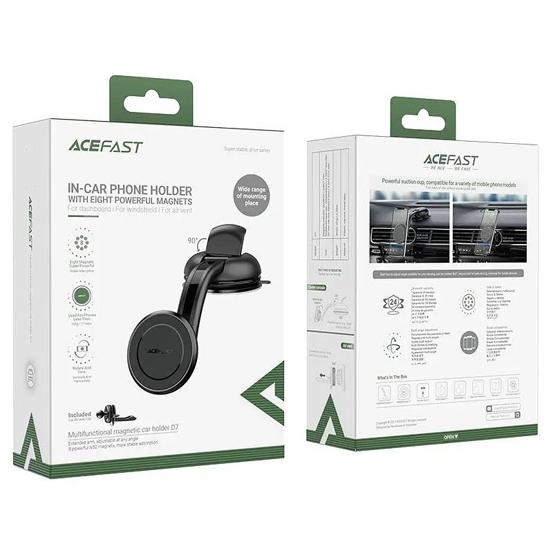 Автотримач для телефона Acefast D7 multifunctional magnetic car holder - фото 2