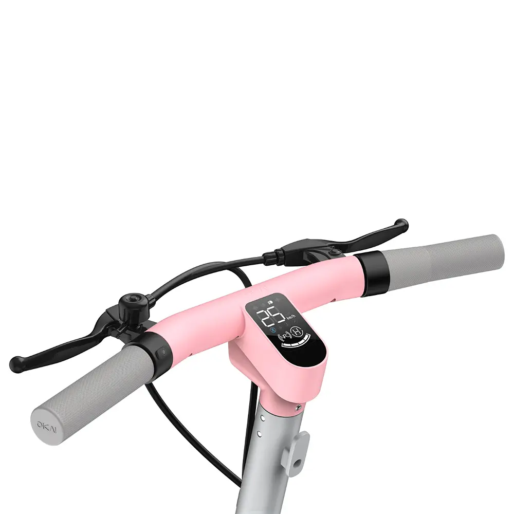 Електросамокат з сидінням OKAI Ceetle PRO EA10C Pink 10', 350(900)W, 25Km/h, 10.4Ah, 55Km, 20%, NFC, App.29kg (EA10C-P) - фото 8