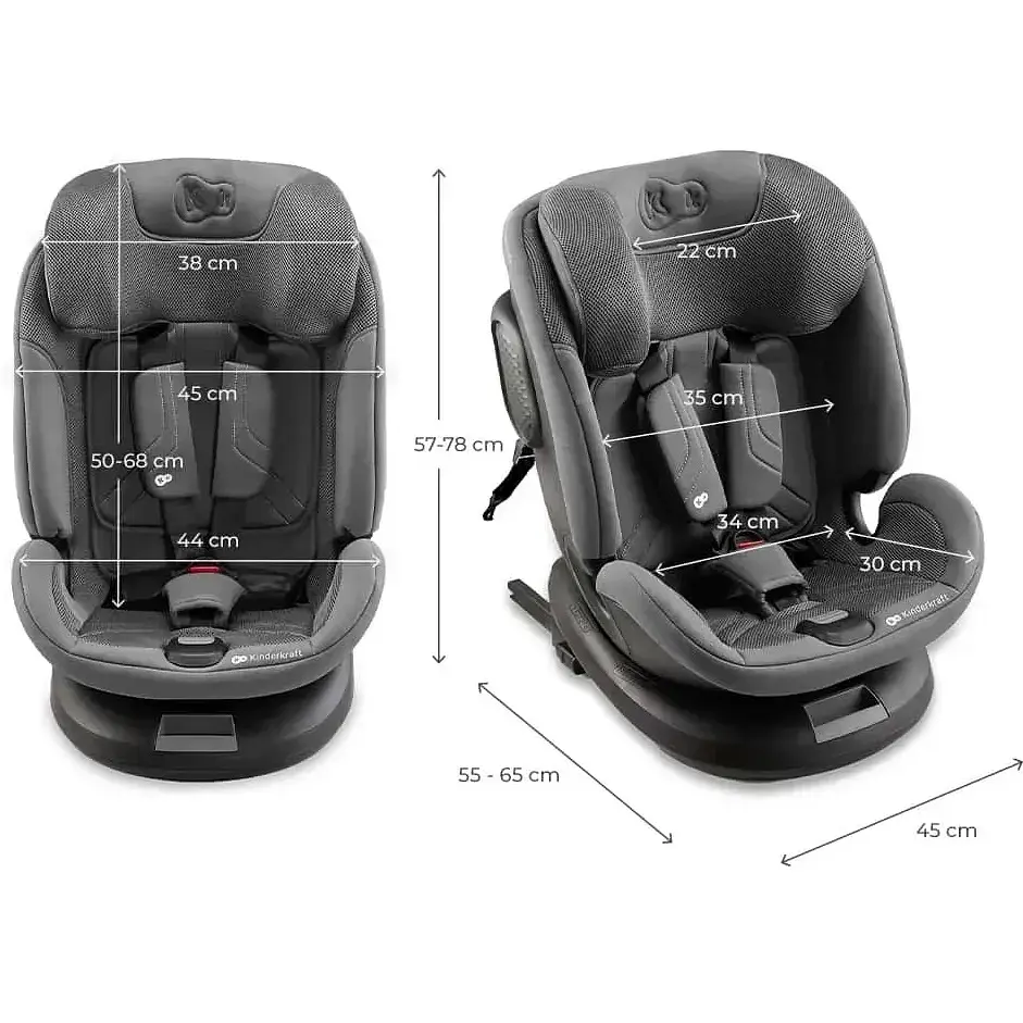 Автокресло Kinderkraft Xpedition 3 i-Size Grey (KCXPED03GRY0000) - фото 10