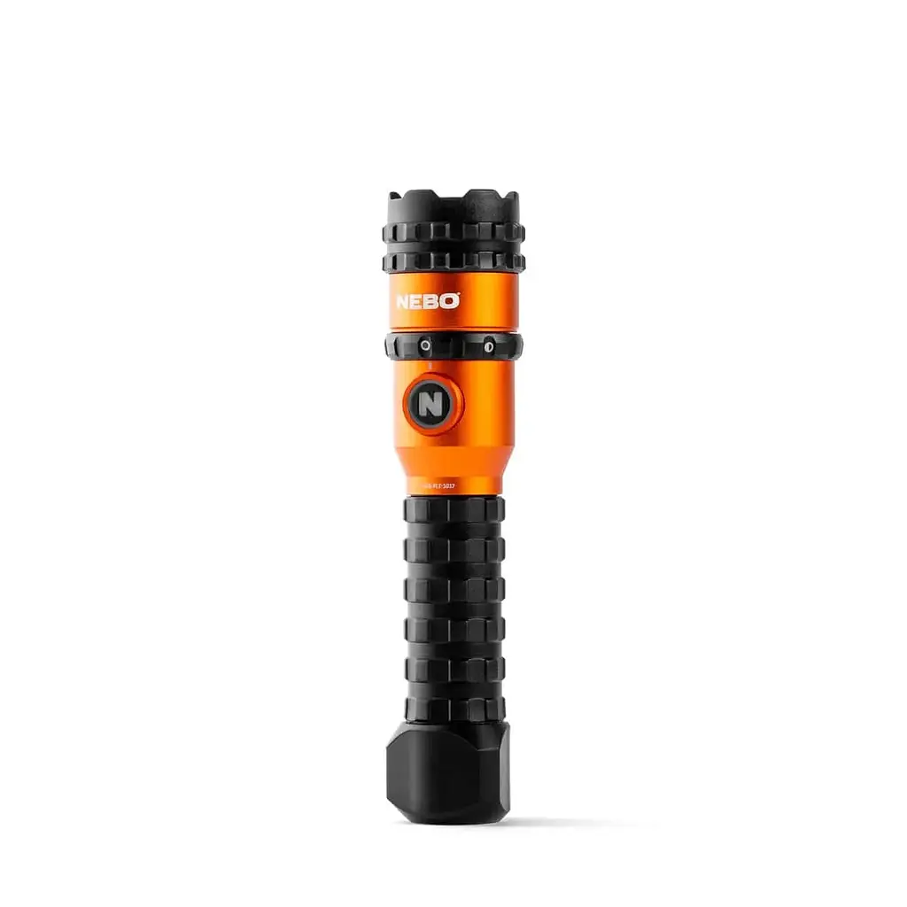 Фонарь ручной Nebo Master Series FL1500 Черный-Оранжевый - фото 2