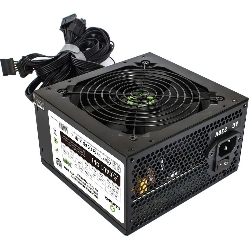 Блок живлення GameMax 700W APFC Black (GM-700 80+ APFC Black) - фото 2
