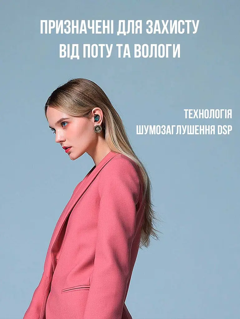 Сенсорні блютуз навушники із цифровим боксом індикатора заряду - фото 9