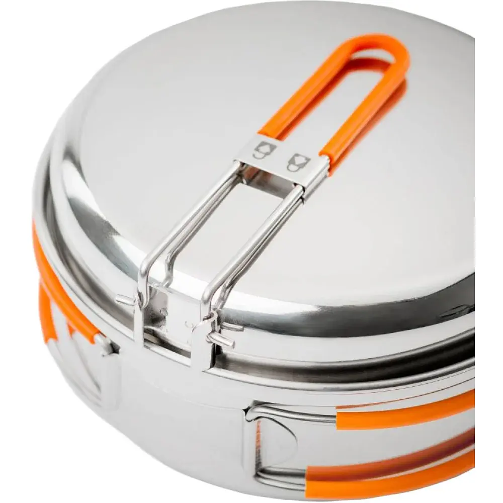 Набір посуду GSI Glacier Stainless 1 Person Mess Kit - фото 3