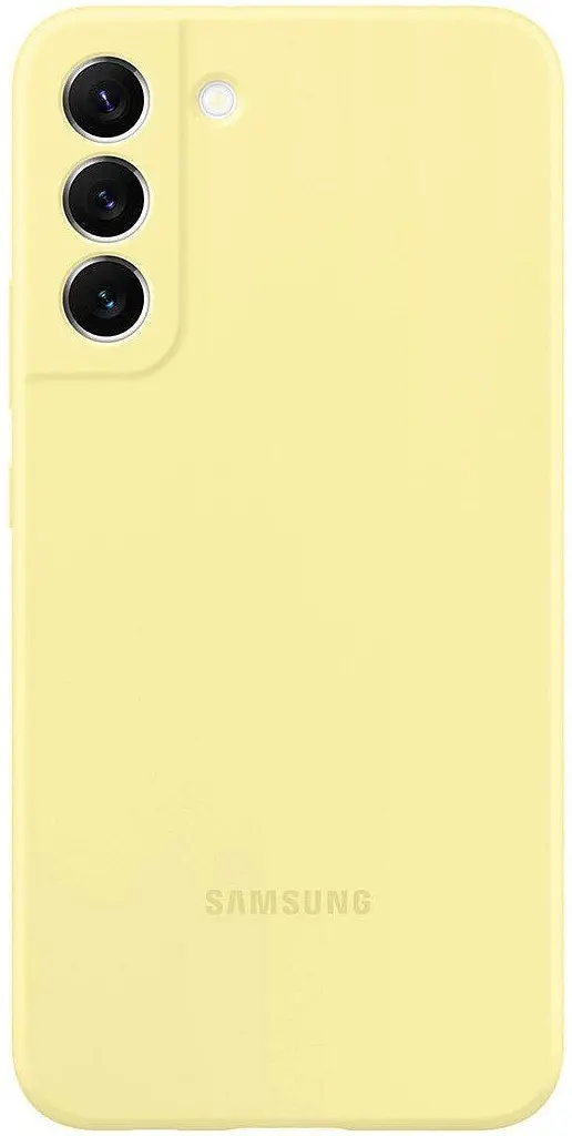 Оригінальний силіконовий чохол для Samsung Galaxy S22 PLUS Silicone Cover Butter Yellow EF-PS906TYEGRU SM-906