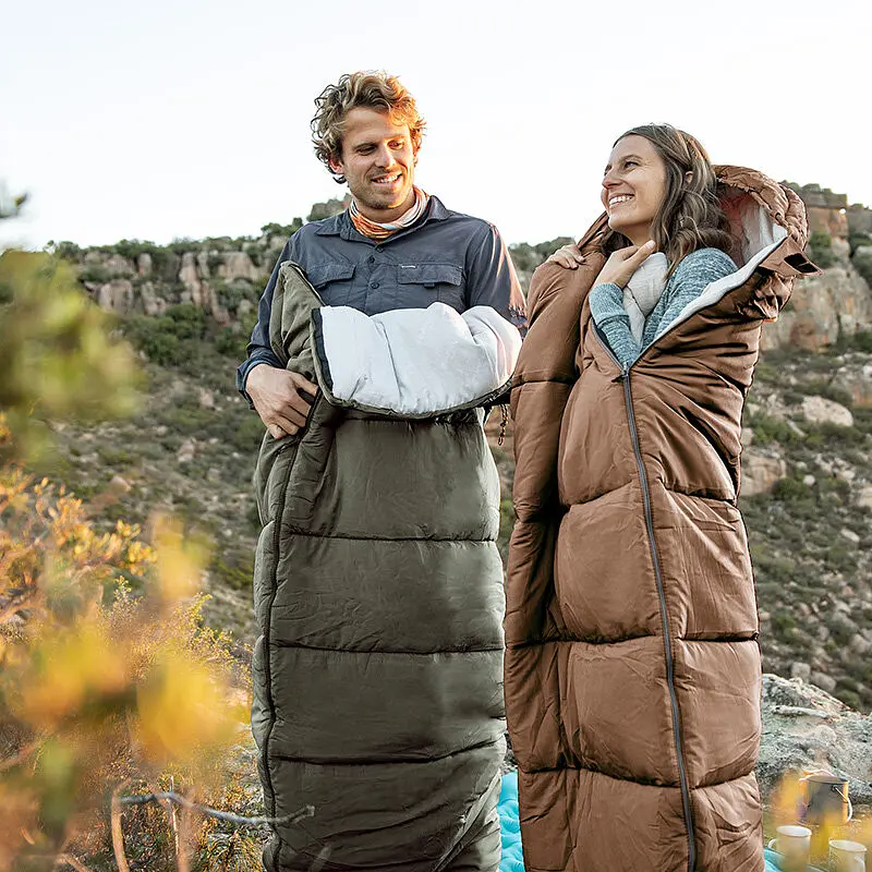 Спальник с капюшоном Naturehike U350 NH20MSD07, (1°C), левый, зеленый - фото 7