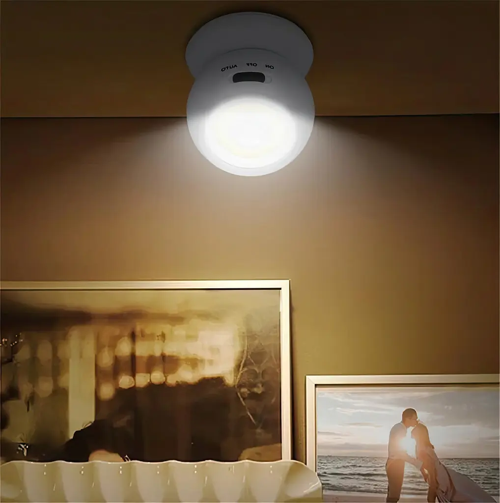 Светильник настенный LED SmartLight ML-03, с датчиком движения, аккумуляторный, белый, 3 Вт, 9×7.5×7.5 см - фото 4