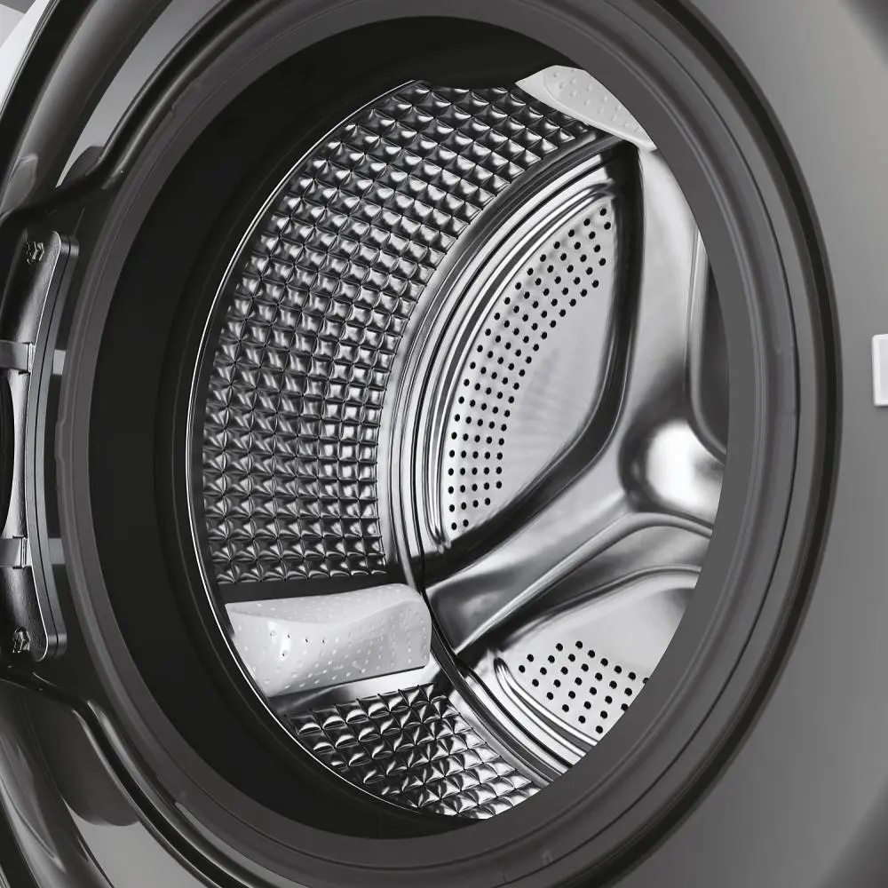Стирально-сушильная машина Haier фронтальная 8(5) кг 1400 A 46 см дисплей пара инвертор люк черный прямой привод серебристый - фото 7