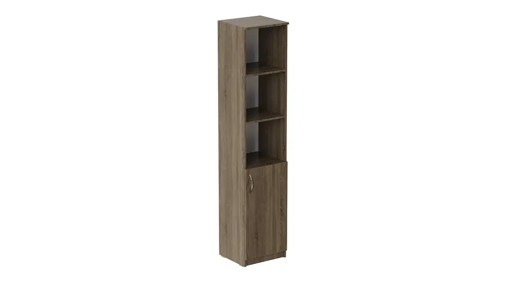 Пенал Анжело Ferrum-decor на 4 полиці з 1 дверима 1900x400x380 ДСП Дуб Сонома Трюфель 16 мм (FRD-104915) - фото 2