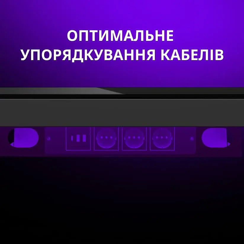 Геймерский стол Lorgar PRO 80G Glass Black (LRG-DP80G) - фото 15