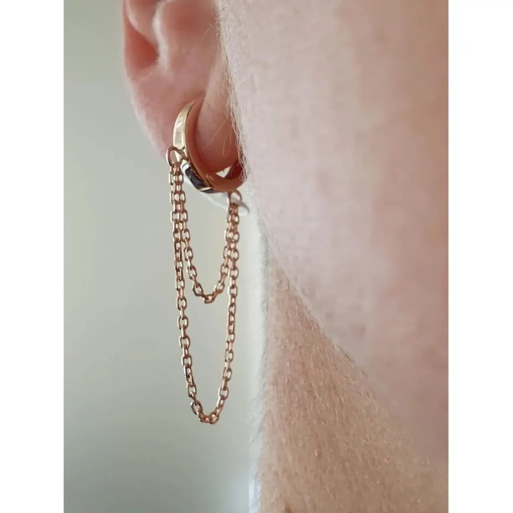 Золотая моносерьга Tango. 470615Ш - фото 2