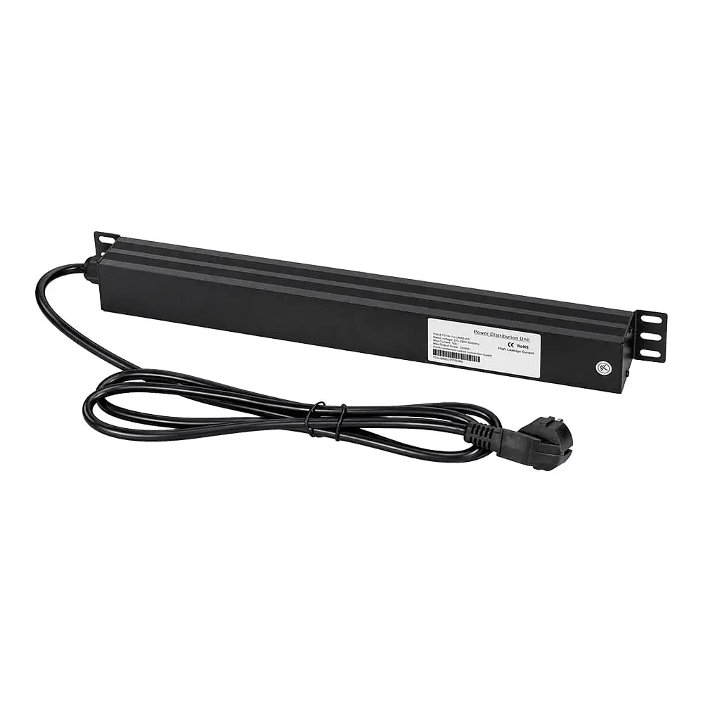 Блок розеток E-NET PDU/8M-16А Black на 8 розеток Schuko, с выключателем (25-00065) - фото 4