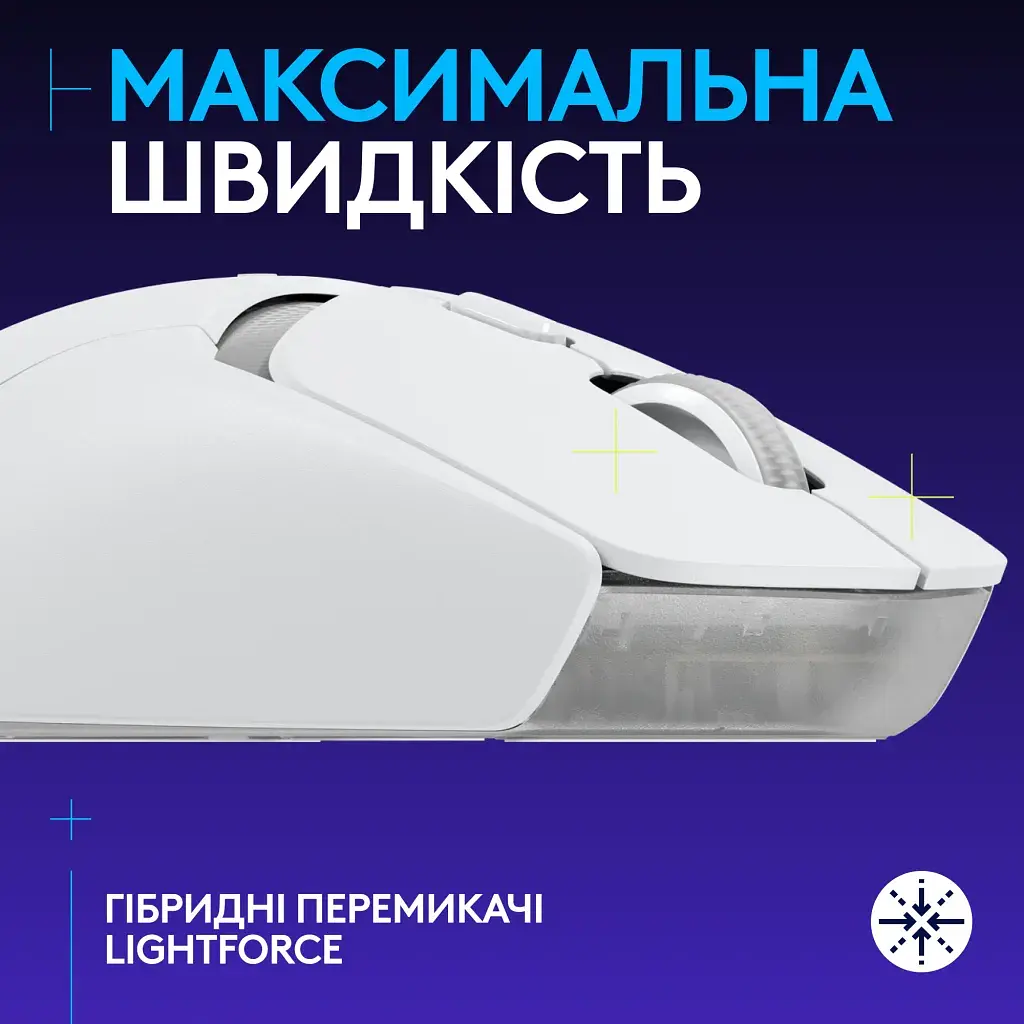 Мишка Logitech G309 Lightspeed Wireless/Bluetooth White (910-007207) - фото 2
