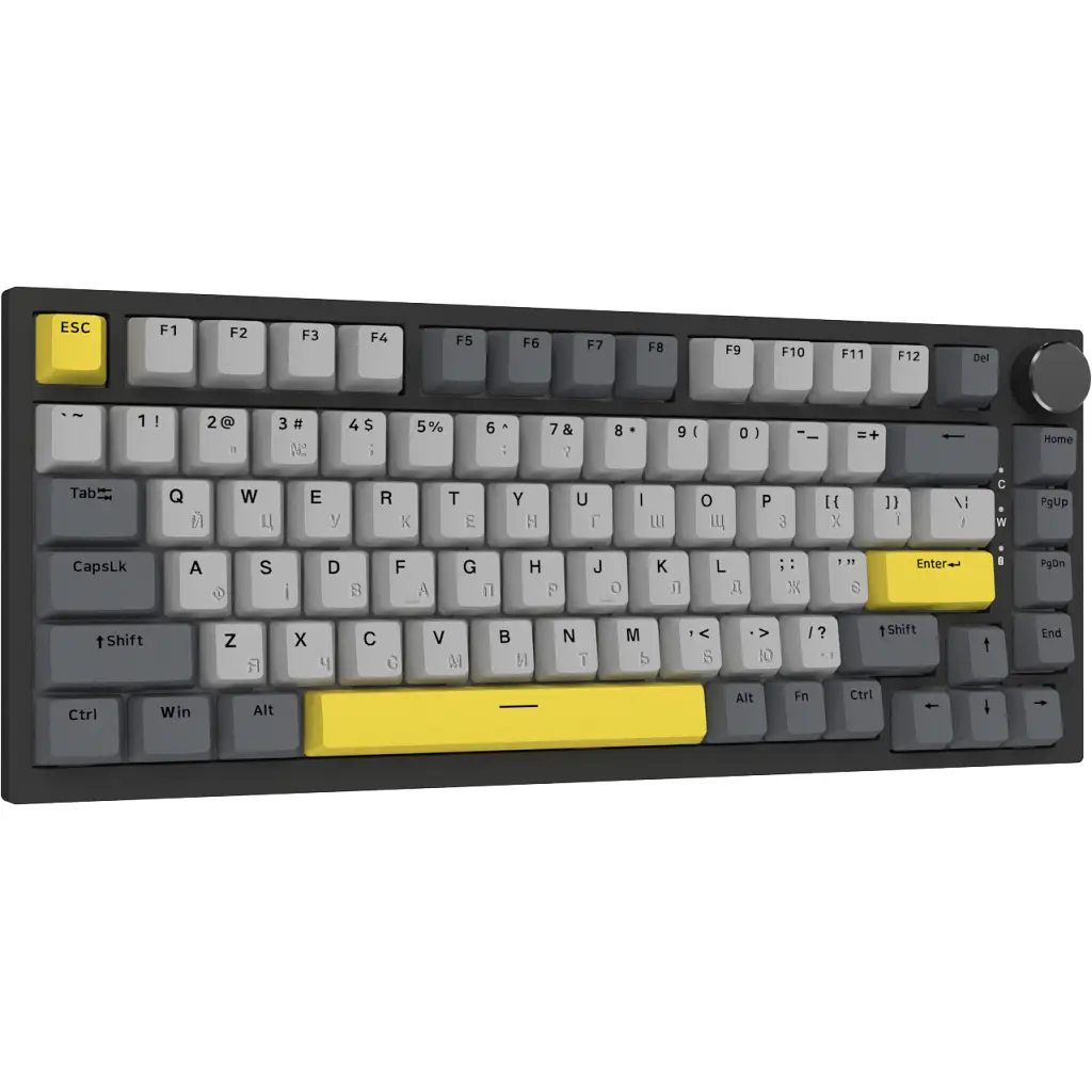 Клавіатура Ajazz AK820 Sea Salt Switch RGB USB-C UA Black (AK820-SS-BGY) - фото 5