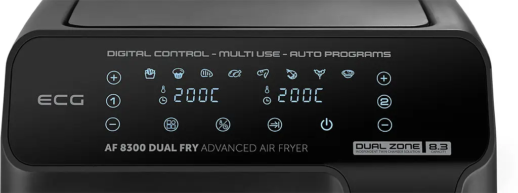 Мультипіч-аерофритюрниця ECG AF 8300 Dual Fry - фото 6