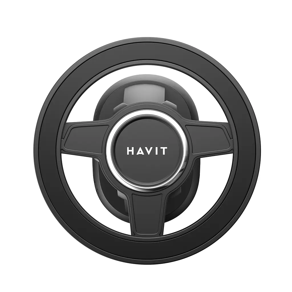 Автотримач для телефону магнітний на дефлектор HAVIT ST7181 Black HAVIT (29218-000) - фото 2