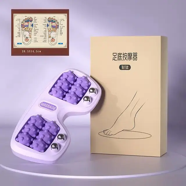 Портативний масажер для ніг Cat Claw Style Foot Massager з 12 роликами та 4 магнітними кульками - фото 7