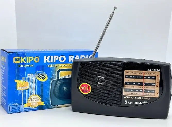 Радиоприемник Kipo KB-408AC портативный AM/FM/SW с аккумулятором и сетевым питанием - фото 3