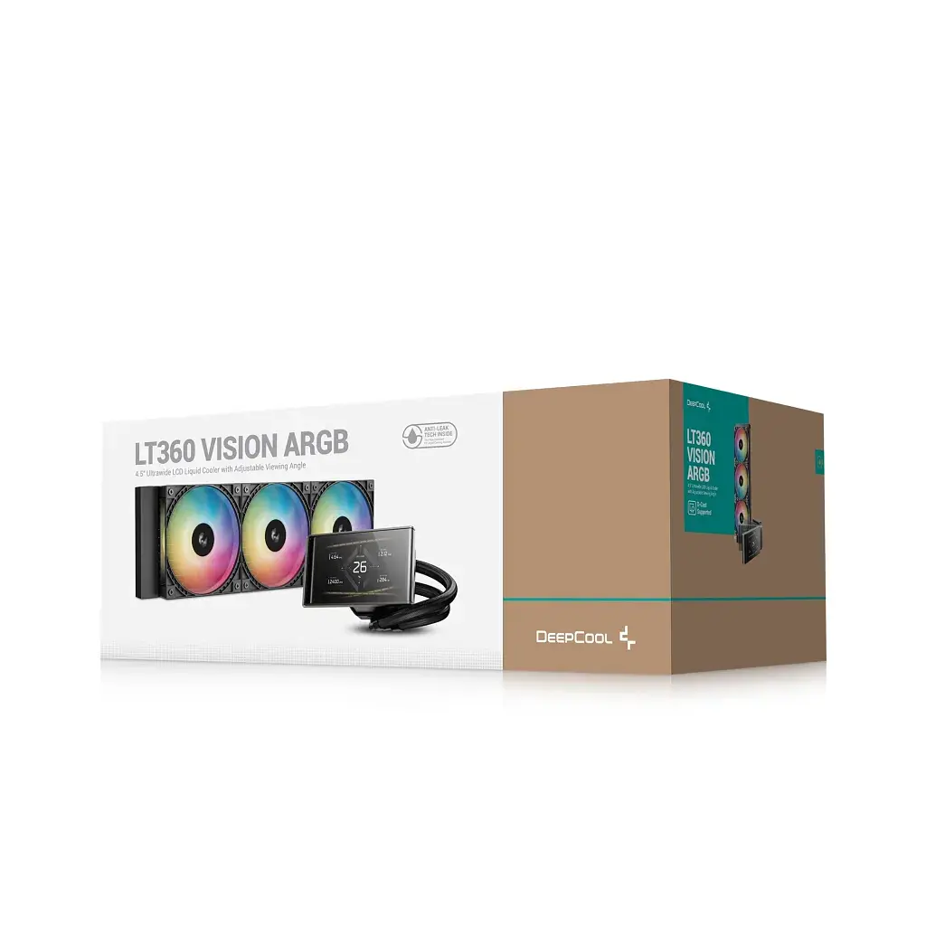 Система рідинного охолодження Deepcool LT360 Vision ARGB Black (R-LT360VISION-BKAMMC-G-1) - фото 8