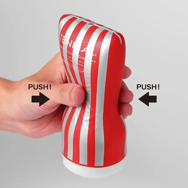 Мастурбатор Tenga Soft Tube Cup з контрольованою щільністю стиснення, 18х7,5 см - фото 3