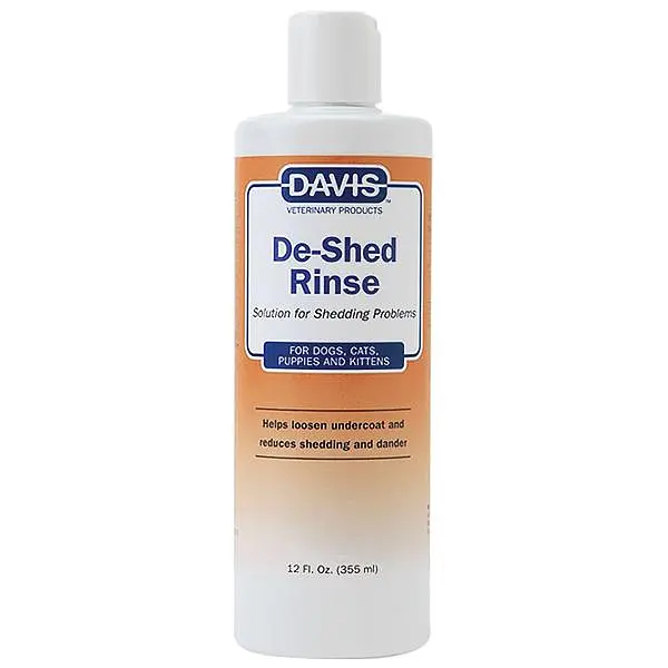 Ополіскувач Davis De-Shed Rinse ДЕВІС для полегшення линьки у собак і котів (концентрат) 355 мл (DSR12)