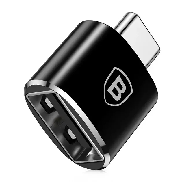 Адаптер Baseus USB мама To TypeC тато Adapter Converter чорний - фото 2