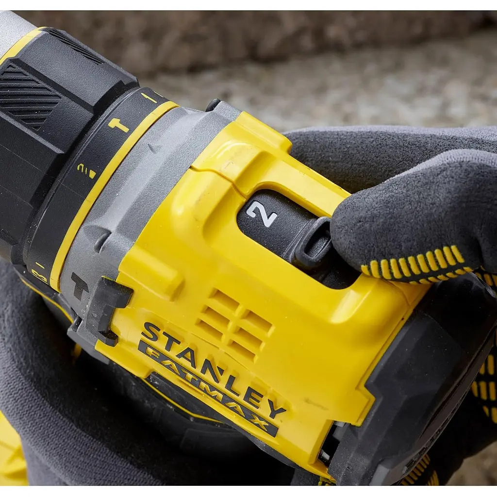 Дрель-шуруповерт Stanley FatMax 20V ударная бесщеточная с двумя аккумуляторами 18 В 4 Ач (SFMCD721M2K-QW) - фото 8