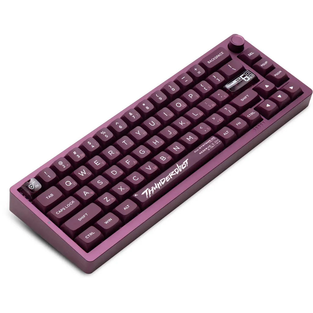 Клавіатура Thunderobot VIC68 Gateron Magnetic Jade Switch Purple USB UA (6932066317201) - фото 4