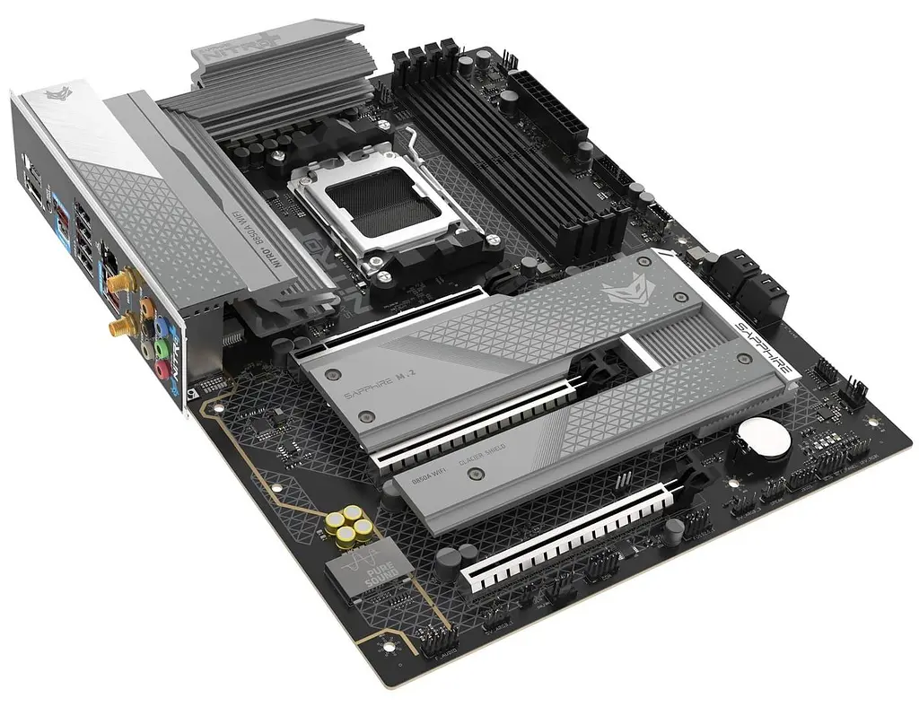 Материнська плата Sapphire NITRO+ B850A WIFI7 (52123-03-40G) (Socket AM5, AMD B850, ATX) - фото 2