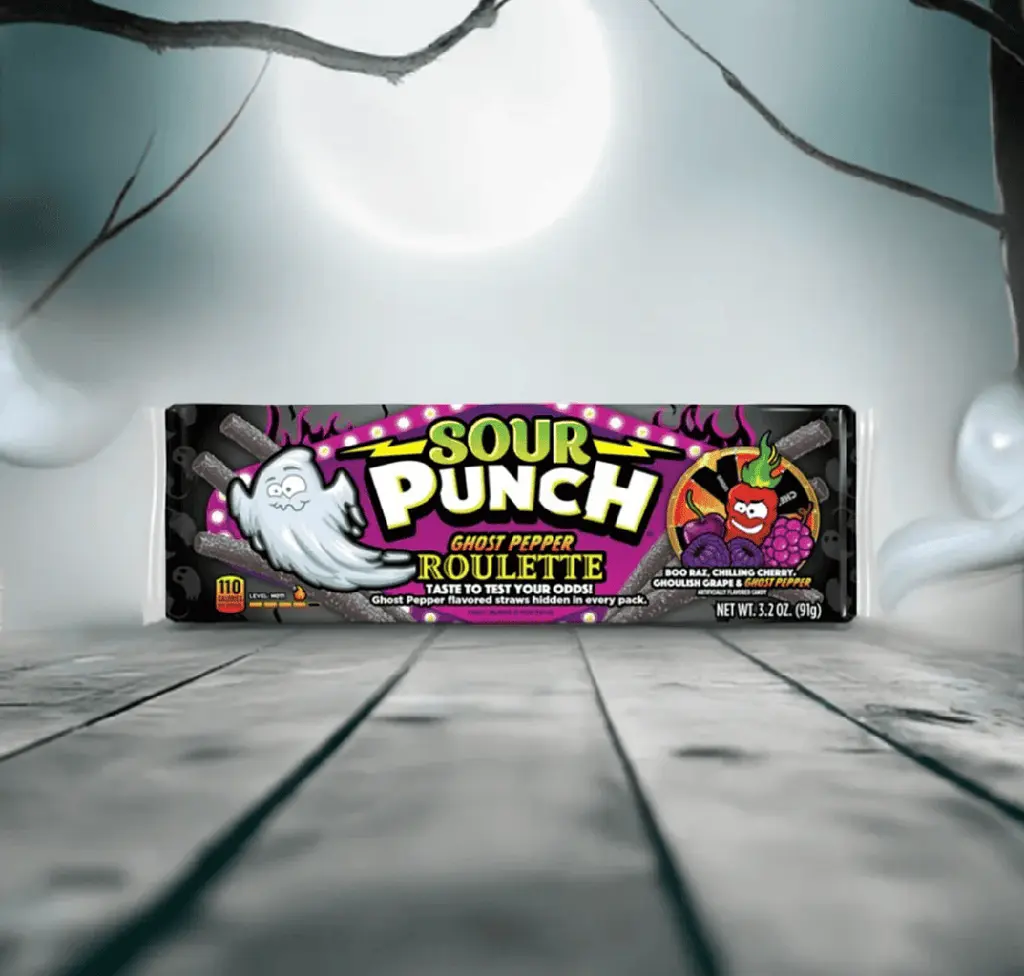 Жувальні цукерки Sour Punch Ghost Pepper Roulette 91г - фото 5