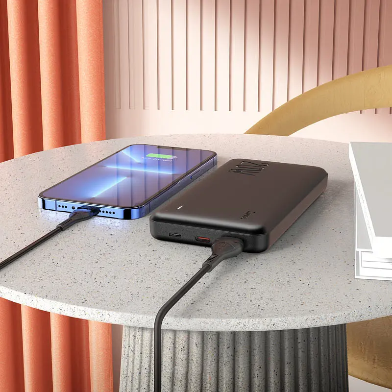 Портативний ЗП Power Bank Hoco J87 Tacker PD20W+QC3.0 10000 mAh Чорний - фото 4